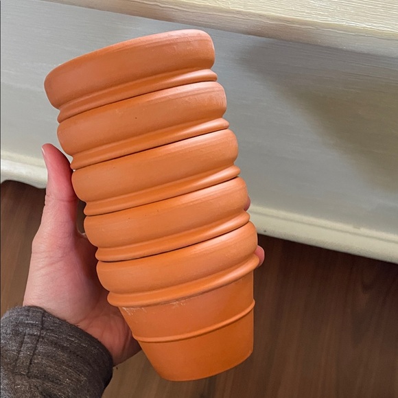 Other - For Teresa H. - Set of 5 Terracotta small pots